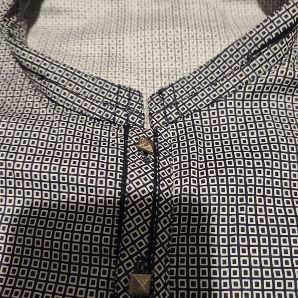 Men's Indian Kurta - Black & Grey / Cultural Garment - Picture 4 of 4